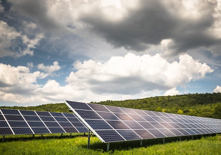 solar panel in rainy weather